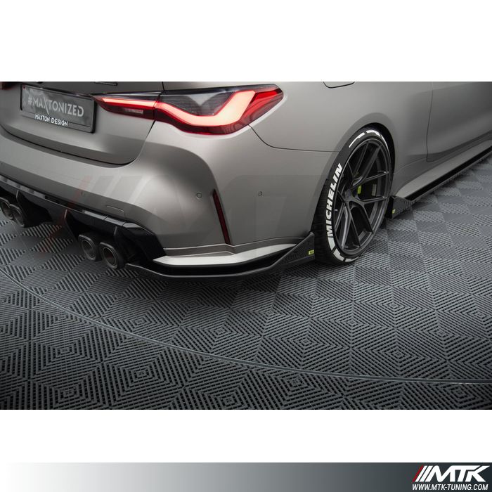 Lames latérales arrière Maxton V3 BMW M4 G82 G83 M4 Coupé et Cabriolet 2021>